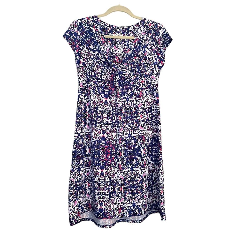 Lola Athletic Dress Geometric Pattern Womans M Athleisure Summer Casual Golf
